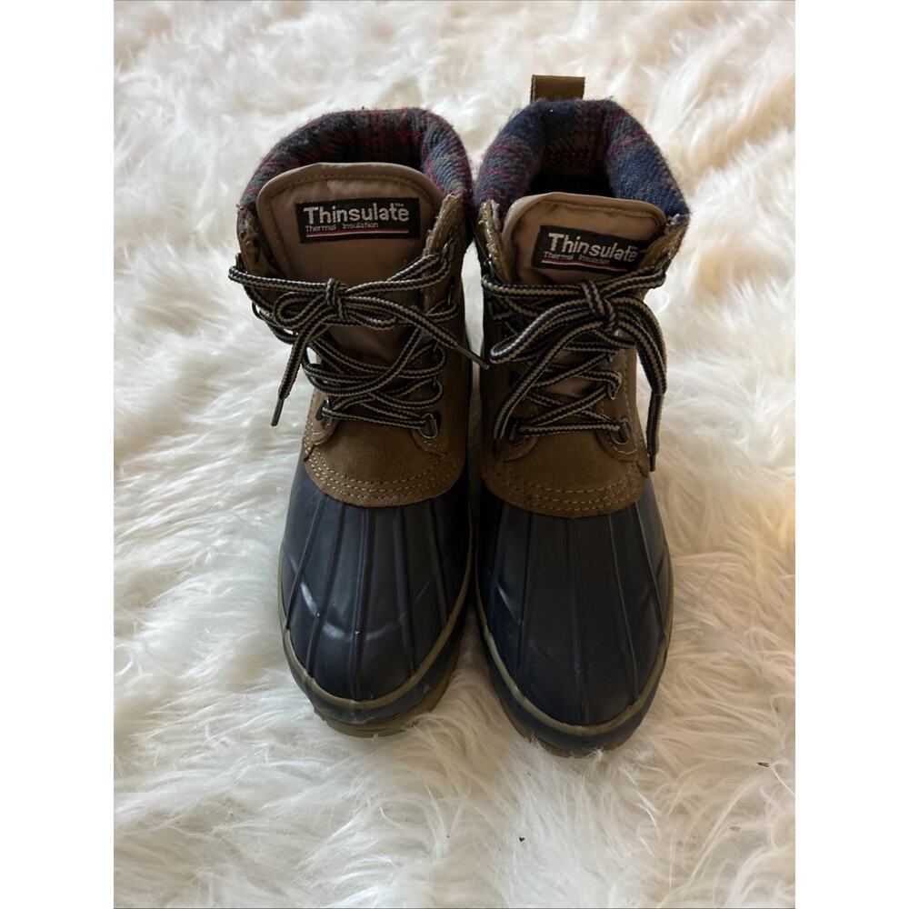 Itasca Size 6 Women’s Winter Duck Boots Thinsulate Steel Shank Plaid Trim - Picture 5 of 11
